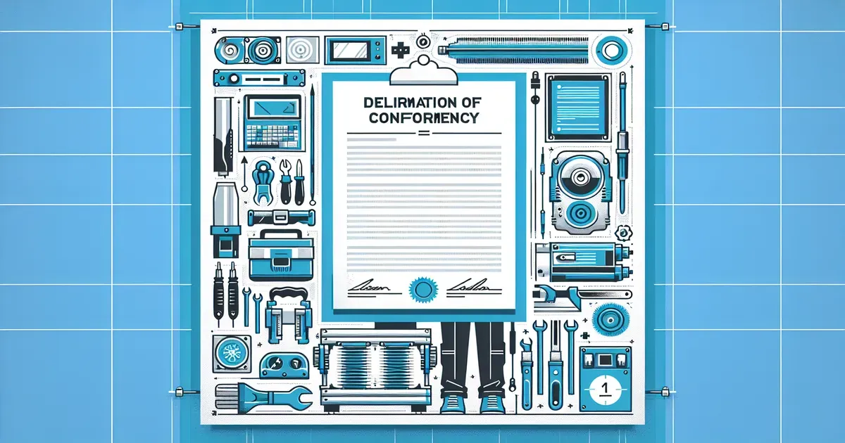 Documento di dichiarazione di conformit&agrave; con strumenti tecnici e impianto elettrico
